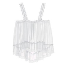 UK Men's Undershirt Lace Trim Underwear Ruffle Straps Top Clubwear Sissy Shirt