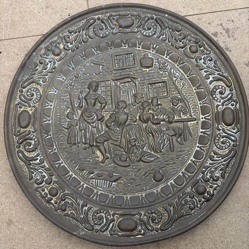 Vintage brass wall - brass,