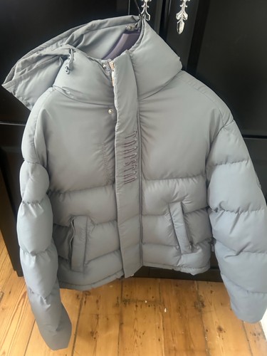 Silver trapstar padded coat - silver,