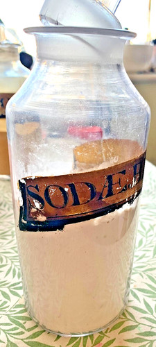 Antique clear glass apothecary - clear,