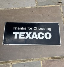 Texaco Tin Garage Sign double sided Not Enamel Shell bp Automobilia