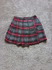 Red And Black Tartan Skirt