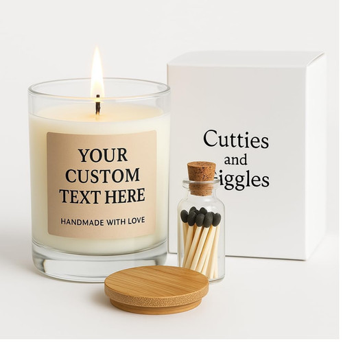 Personalised scented soy wax - personalised,