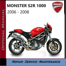 Ducati Monster S2R 1000 Workshop Service Repair Manual 2006 - 2008 on USB