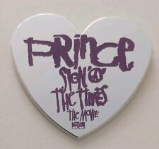 PRINCE  SIGN OF THE TIMES FILM ORIGINAL MIRROR HEART SHAPED PROMO BADGE