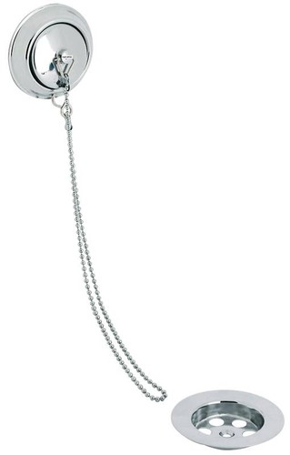 Chrome bath waste overflow - chrome,
