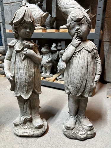 Garden bluebell girl and boy - garden,