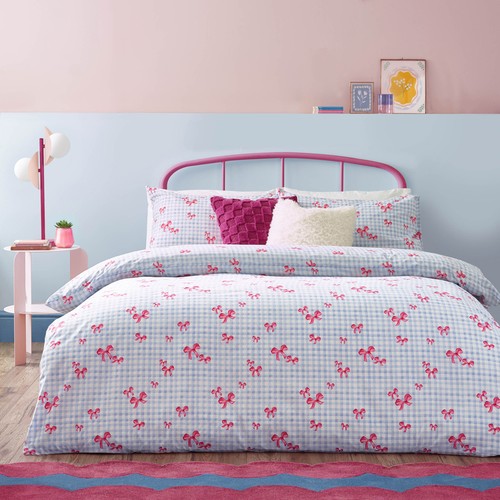Heya home gingham - bows, printed