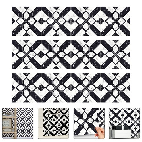 Self adhesive black - black, marble