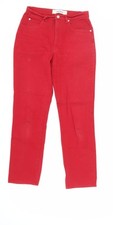 Calamity Jane's Women's Red Straight Jeans Size 12