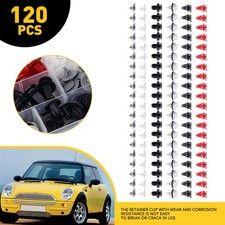 For Mini Cooper One S R50, R53 125pcs Fastener Clips Wheel Arch Side Skirt Trim
