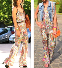 ZARA SATIN JUMPSUIT PAISLEY