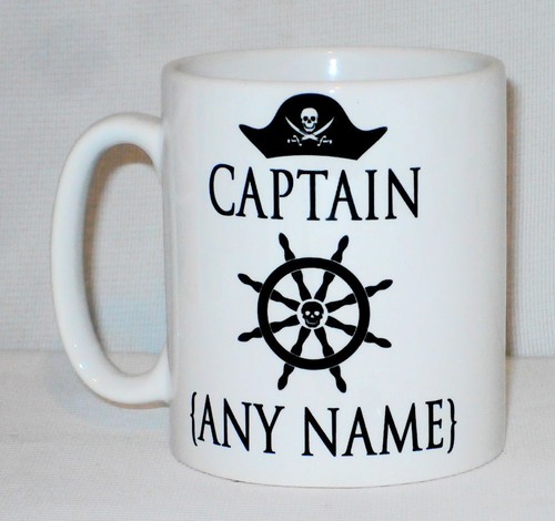 Pirate captain mug can - pirate,