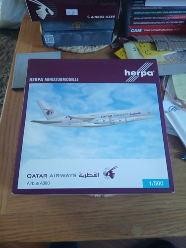 Herpa 500 airbus a380 - herpa, qatar