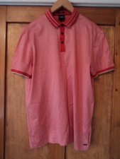 Red Hugo Boss Paul Men's Polo T-Shirt Size Large