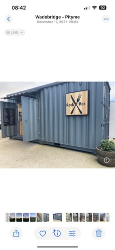 Converted shipping container
