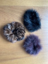 Three Handmade real fur