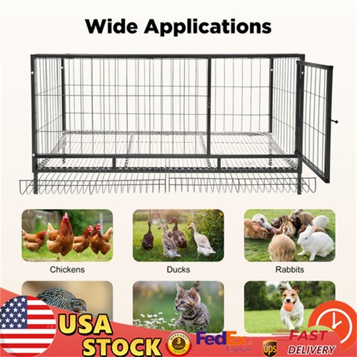 Large chicken coop metal hen - large,
