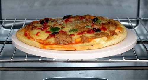 Pizza stone round rectangle - stone,