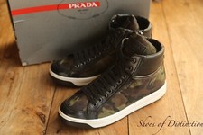 Prada Black Leather Camo