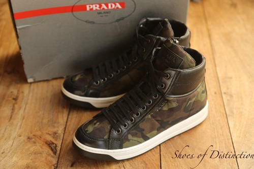 Prada black leather camo - leather,