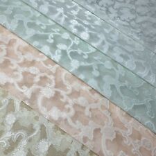 Organza Material Sheer Dress Floral Burnout Craft Dress Costume Fabric 44" Meter