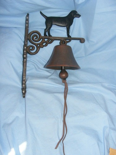 Dog bell cast iron - dog, heavy