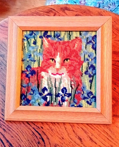 Vintage needlepoint ginger - vintage,