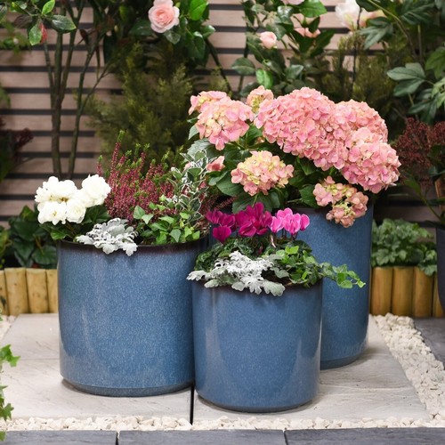 Garden gear blue glazed - garden,