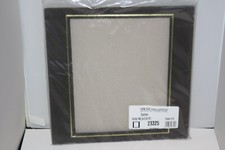 Spicer Hallfield Overlay Brown 10x8 Rectangular. Single Gold Edge F4BL