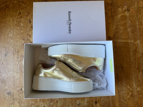 Russell bromley gold leather - bromley,