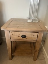 Small Wooden Table With Drawer Set X2