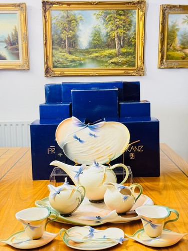 Franz porcelain dragonfly tea - franz,