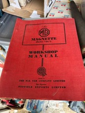 MG MAGNETTE ZA SALOON ( 1953 - 1956 ) ORIGINAL FACTORY WORKSHOP MANUAL