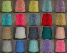 LOVELY SOFT DOUBLE KNITTING COTTON YARN *BIG 500g CONE* 10 BALL DK CROCHET WEAVE