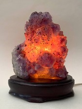 Natural Amethyst Crystal Lamp
