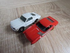 Vintage Atlas Motoring HO Scale Slot Cars Mustang 2+2 Fastback & Another