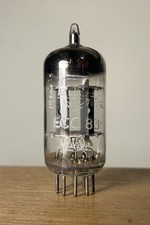 Mullard ECC83 (12AX7) I65 ◢1k3 Double Triode Med Plate Halo Tests Good Holland