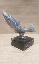 Vintage DESMO Car Mascot / Hood Ornament - Leaping Salmon, circa 1940's / 1950's