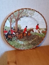 Collectable SOVEREIGN CHINA THE FAMOUS HERRING  HUNTING SCENES PLATE - VGC