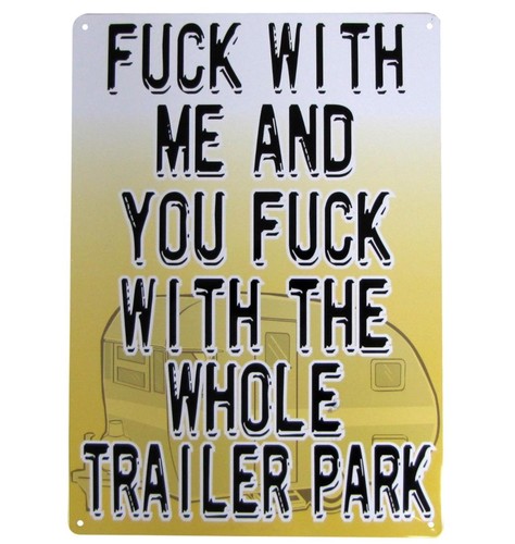 Metal tin sign with - tin,