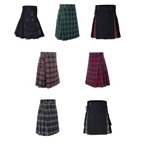 Mens kilts scottish tartan - scottish,