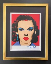 ANDY WARHOL GORGEOUS 1984 SIGNED JUDY GARLAND PRINT MATTED TO 11X14 LIST$549=