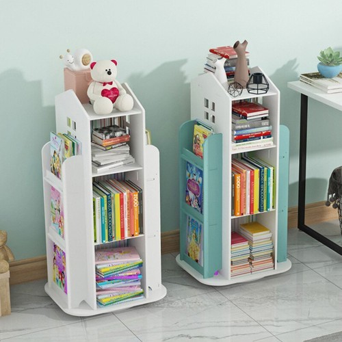 Tier rotating bookcase - 4, wood