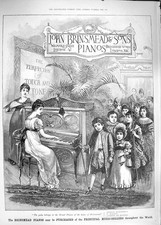 Antique Old Print *3829 1889