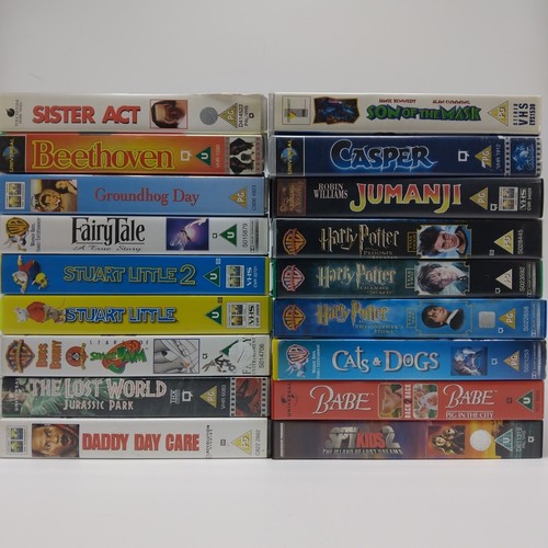 Job lot vhs cassettes x18 - cassettes,
