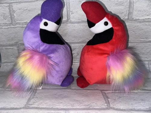 Rainbow parrot plush bundle - parrot,