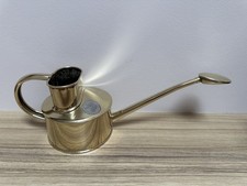 Vintage HAWS Brass INDOOR Watering Can With Original Rose~No Dents