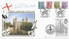 2001  England Country Stamps  Buckingham FDC Signed Winston Churchill Superb