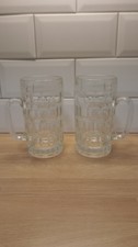2x Large Vintage Glass